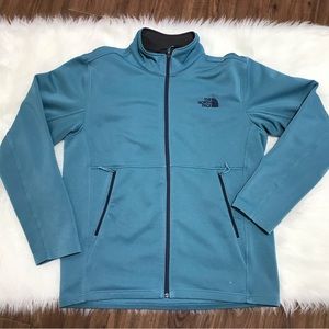 The North Face Never Stop Explor Men Size L Blue Full ZipUp Fleece Lined Jacket